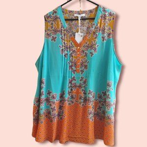 NWT Rose + Olive Top 3X